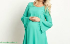 لباس بارداری سبز رنگ